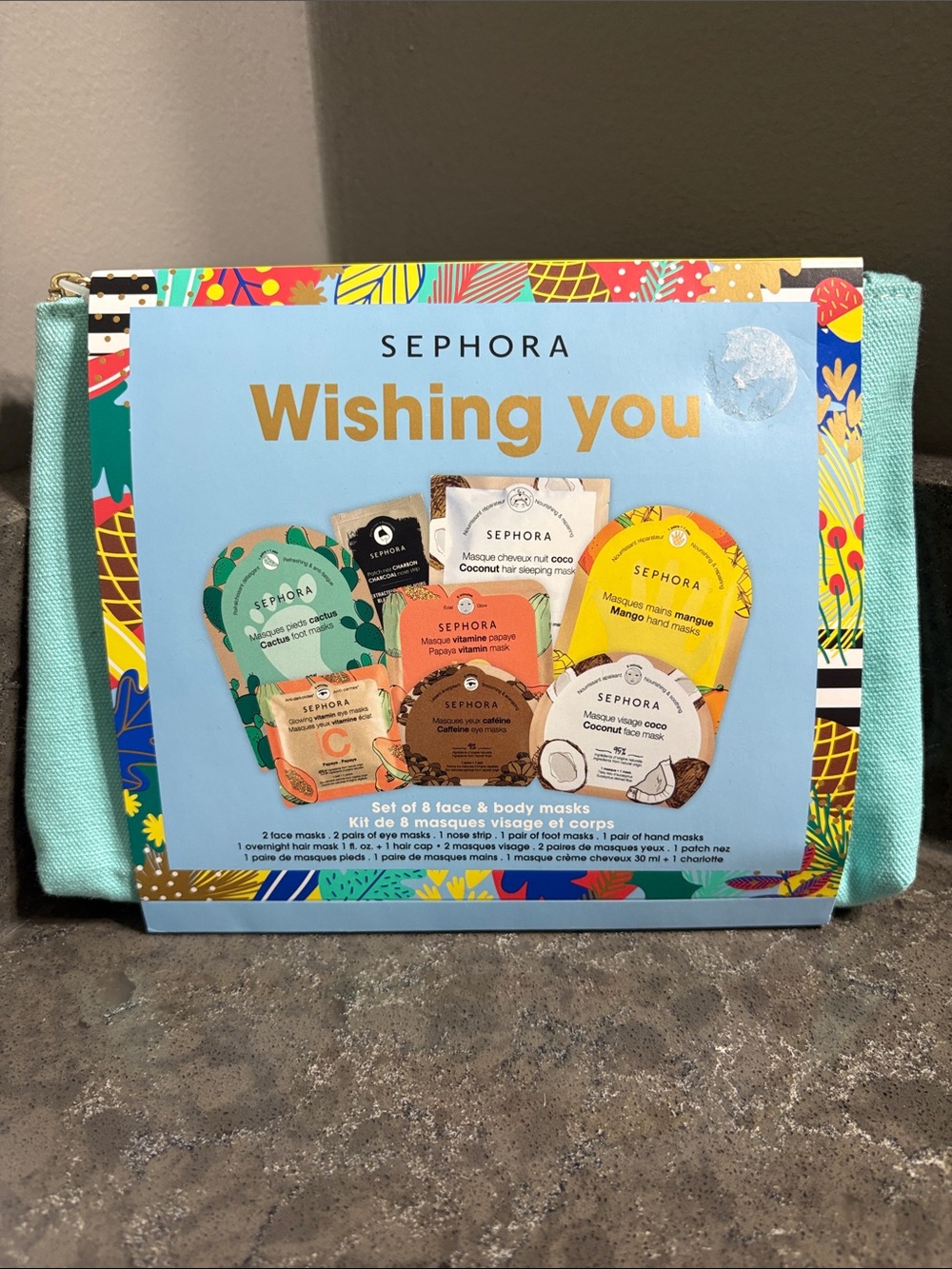 Sephora Women Skincare Mask Sets. Set of 8 face and body masks.